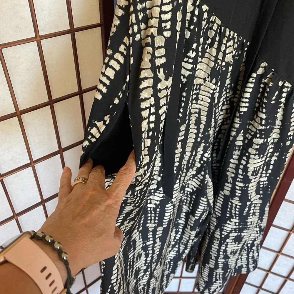 Elegant Black and Tan Jumpsuit - Picture 9 of 11